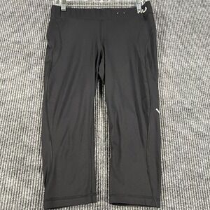 FILA Leggings Womens Medium Black Workout Pants Running Active Casual Gym Lift